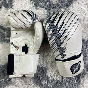 Hayabusa Ikusa Charged 12oz White Boxing Gloves